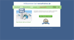 Desktop Screenshot of jan.vennefrohne.de